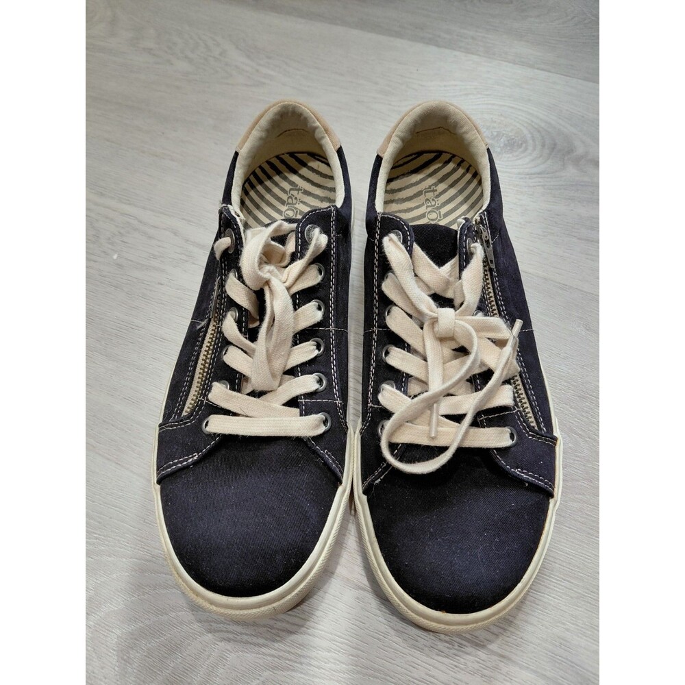 Taos Star Sneakers Women’s Size 11 Black Zipper And Lace Up Shoes Casual - Picture 3 of 14
